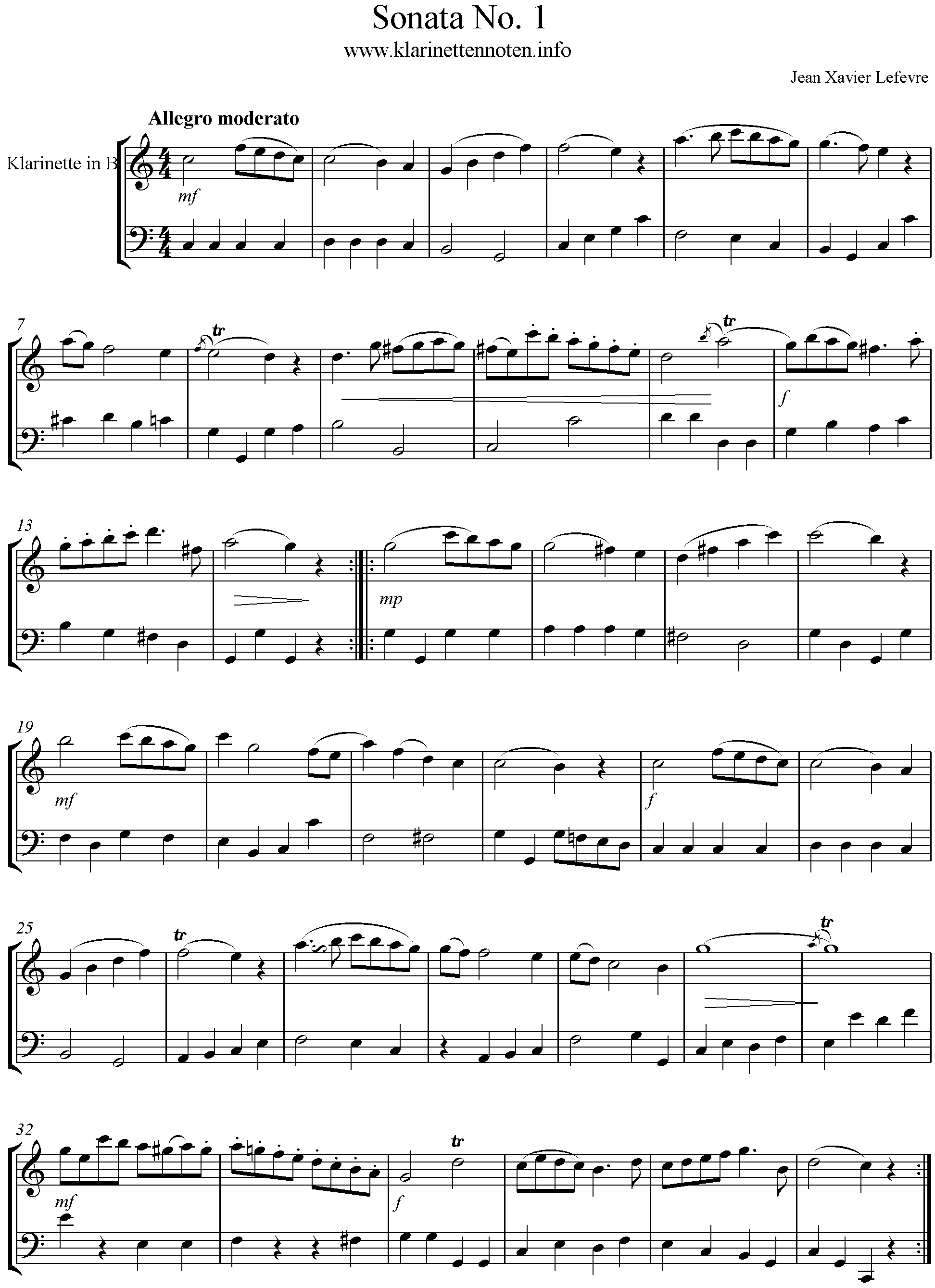 Lefevre Sonata 1-Allegro Moderato